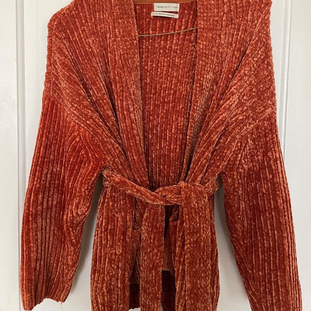 Chenille cardigan